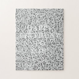 Roligten Monotone med Chicen brev Mix  Anpassade Pussel