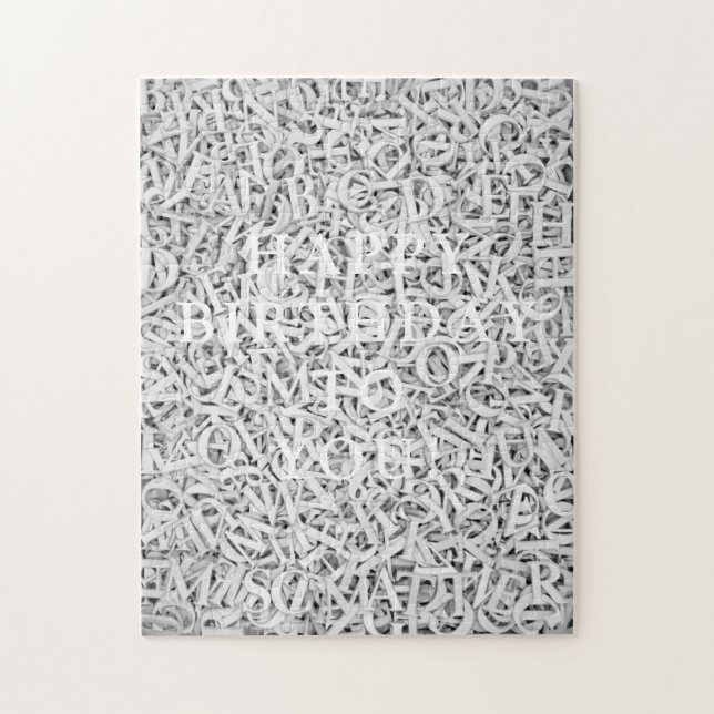 Roligten Monotone med Chicen brev Mix  Anpassade Pussel (Vertikal)