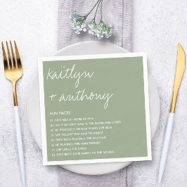 Roligten om det moderna Bröllop Pappersservett