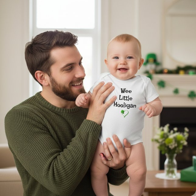 Roligten på St. Patrick-Day: Wee Little Hooligan T Shirt (Wee Little Hooligan Baby Bodysuit – St. Patrick's Fun)