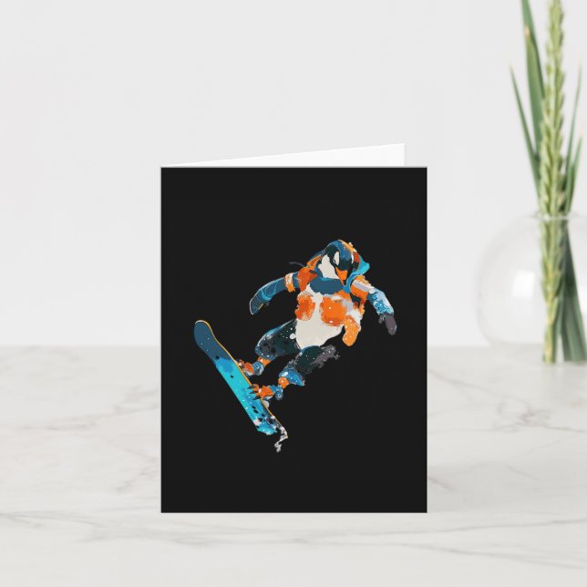Roligten Penguin Winter Sports Kort (Framsida)