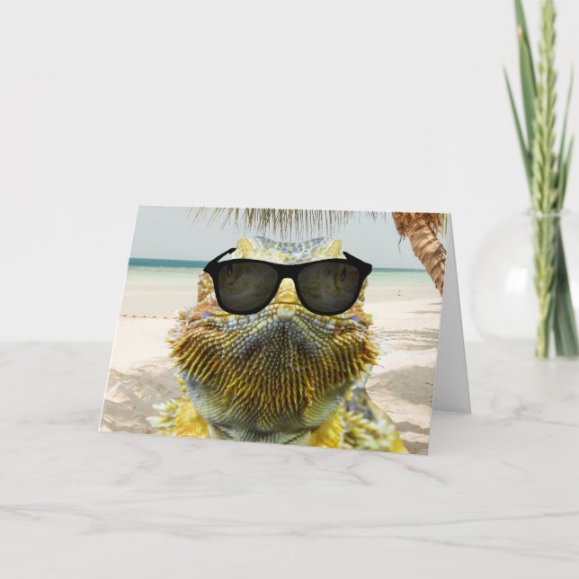 Roligten Personalize Summer Beach Kort (Framsida)