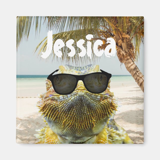 Roligten Personalize Summer Beach Magnet (Framsidan)