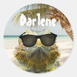 Roligten Personalize Summer Beach Runt Klistermärke