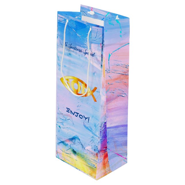 Roligten Pisces Zodiac (Framsidan Vinklad)