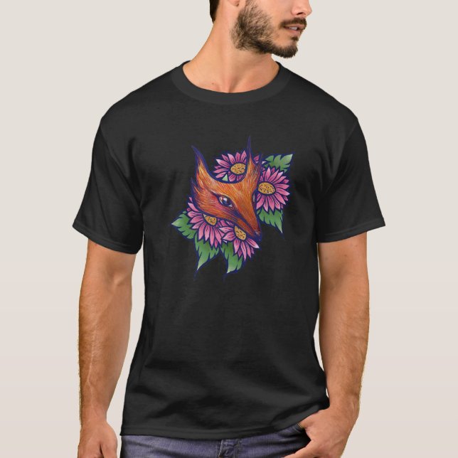 Roligten Red Fox Cute Foxy Design T Shirt (Framsida)