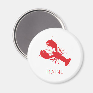 Roligten Red Lobster Coastal Beach Ocean Maine Magnet