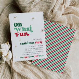 Roligten Rero Boho för Bright Jul Party-inbjudan Inbjudningar