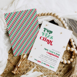 Roligten Retro Boho för inbjudan till nyårsafton-p