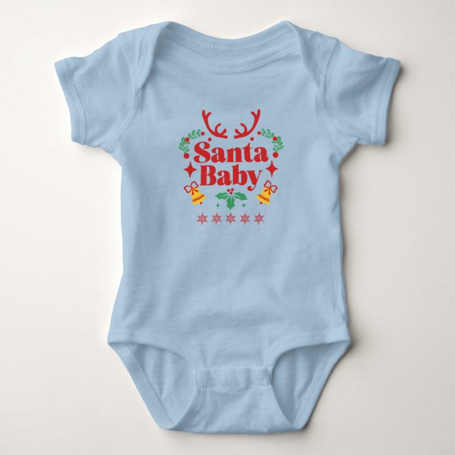 Roligten Santa Baby Helgdag - Boy T Shirt (Framsida)