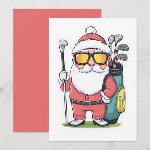 Roligten Santa Golfing jul Kort