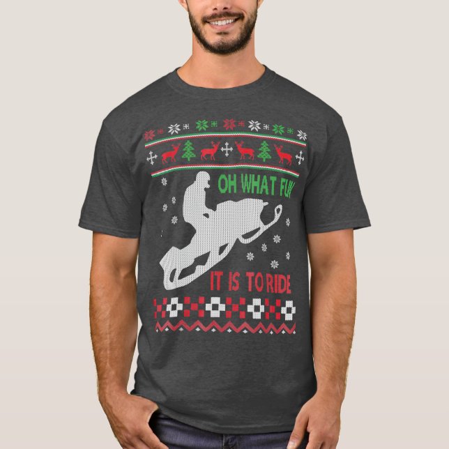 Roligten Santa Julafton Gift T Shirt (Framsida)