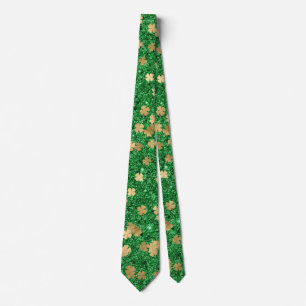 Roligten Shamrock Confetti St Patrick Grönt Klöver Slips