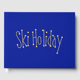 Roligten "Ski Helgdag" centrerad text på det feta Gästböcker