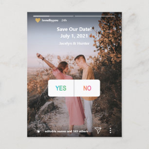 Roligten Social Media Yes/No Photo Spara datum Inb Vykort