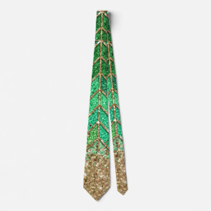 Roligten St Patrick Grönt Gradient Gnistra Glitter Slips