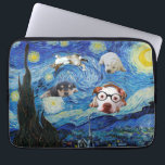 Roligten Starry Natt Laptop Fodral<br><div class="desc">Besök min butik om du vill ha mer intressant design och fler valmöjligheter för färg => zazzle.com/colorfulworld*</div>