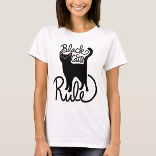 Roligten svarta katter Black Cat Mamma Cute T Shirt
