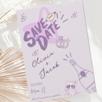 Roligten Trendig Hand plockade Scribble Spara datu