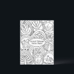 Roligten Unik Anpassningsbar för färgningszonens d Vykort<br><div class="desc">Personligens vykort för textfärgning med fryst svartpunkt träd för att underlätta färgning av för barn eller vuxnor,  ändra för att citera till din favorit eller behålla efter behov. Skicka ett personlig-kort till din vän. träd kan vara färgad i olika färg beroende på årstid.</div>