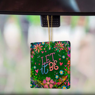 Roligtens Blommigt inspirerar till detta, låt det Julgransprydnad Keramik