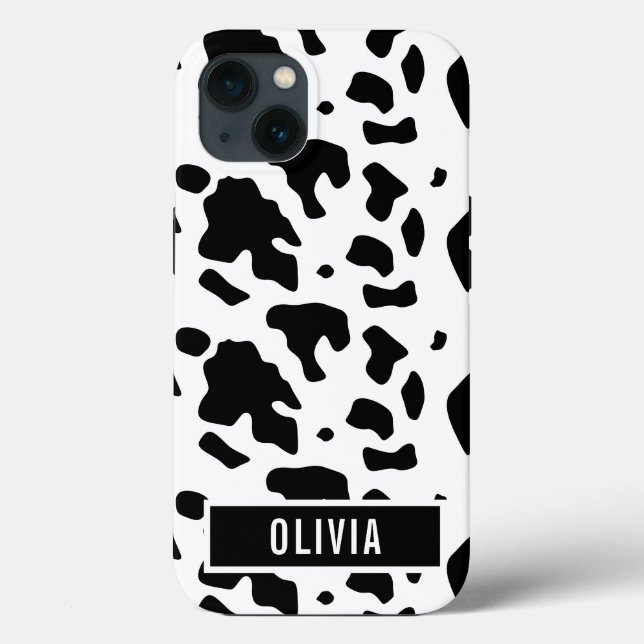 Roligtens eget namn Holstein Cow Animal Print Möns (Baksida)