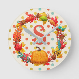 Roligtens fallpumpa (wandepoka prick teal orange s rund klocka