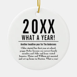 Roligtens familjeår i det moderna God jul Julgransprydnad Keramik