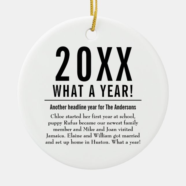 Roligtens familjeår i det moderna God jul Julgransprydnad Keramik (Framsidan)