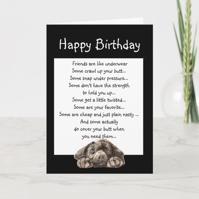 Roligtens födelsedag för vän som täcker din knapp kort (Framsida)