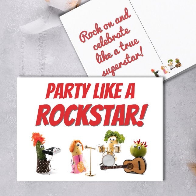 Roligtens födelsedag med födelsekort puffar lustig vykort (Skapare uppladdad)