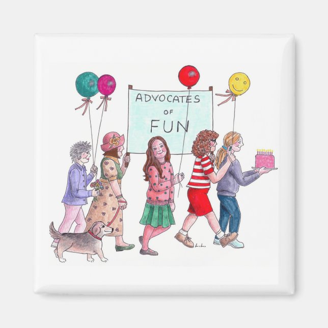 Roligtens förespråkare magnet (Framsidan)