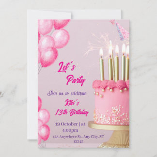 Roligtens hälsningskortdesign för födelsedagar med inbjudningar