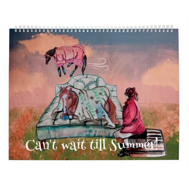 roligtens hästillustrationer från mina berättelser kalender (Baksida)