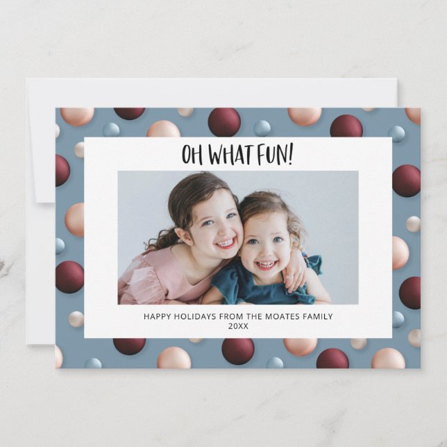 Roligtens julprydnader julkort (Framsida)