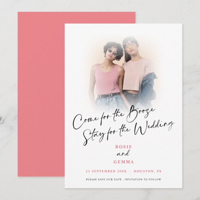 Roligtens Kom för Sprit fotokoral Spara datum Datumet (Fram/baksida)