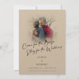 Roligtens Kom för Sprit fotoöverläggningsgay Bröll Spara Datumet