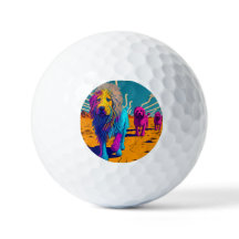 Roligtens konstnärliga golf boll (färg!)