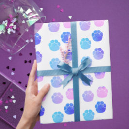 Roligtens Lila och Rosa Elephant Footprint Waterco Presentpapper