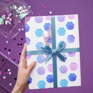 Roligtens Lila och Rosa Elephant Footprint Waterco Presentpapper