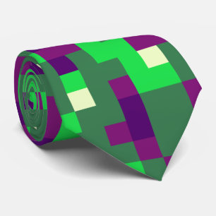 roligtens pixelnackslips i mönster färg slips