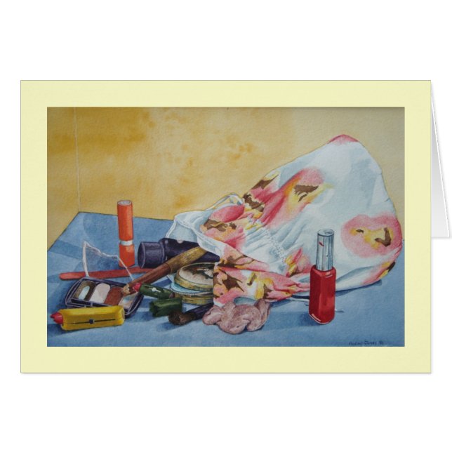 roligtens realistiska målning av återfinfördelning hälsningskort (Framsidan Horizontal)