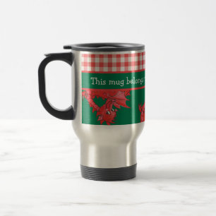 Roligtens Resemugg att anpassa: Cute Red Dragons