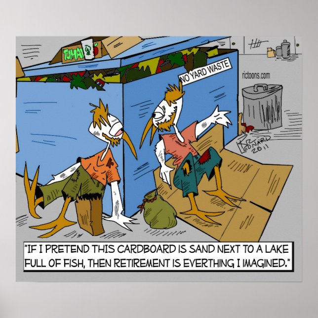 Roligtens Tecknad om Poster i Pension (Framsidan)