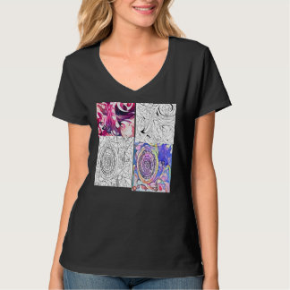 Roligtens utformning för femal t-shirt