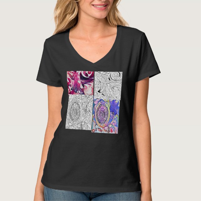Roligtens utformning för femal t-shirt (Framsida)