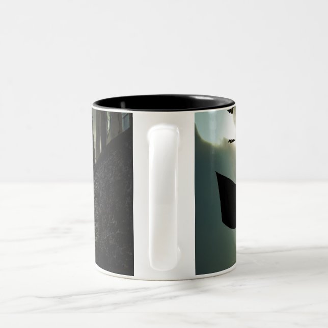 Roligtens utformning för Halloween Två-Tonad Mugg (Handtag)