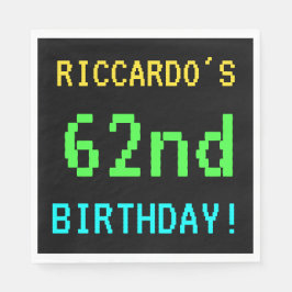 Roligtens Vintage/Retro-videospel Se 62:a födelsed Pappersservett