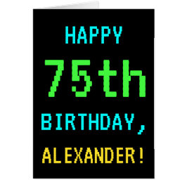 Roligtens Vintage/Retro-videospel Se 75:e födelsed Hälsningskort