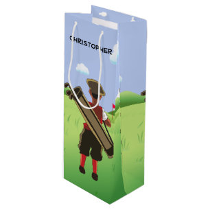 Roligtpersonliggolfare på golfbana